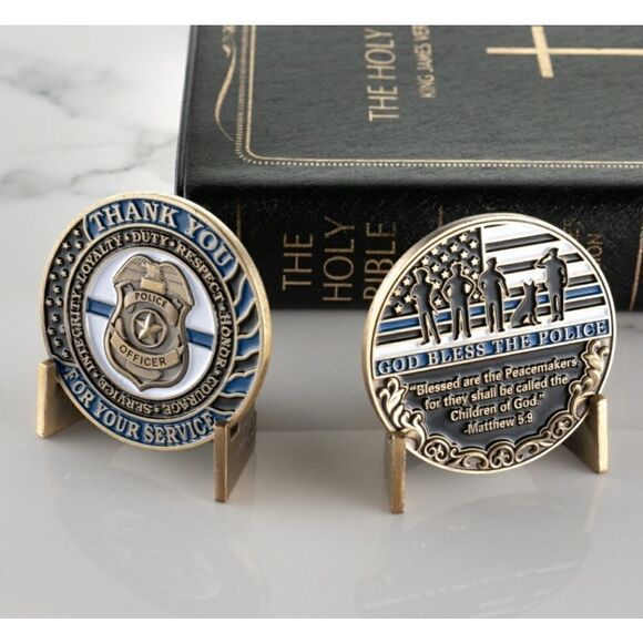 Police Thank You For Your Service Coin - Picture 5 of 5
